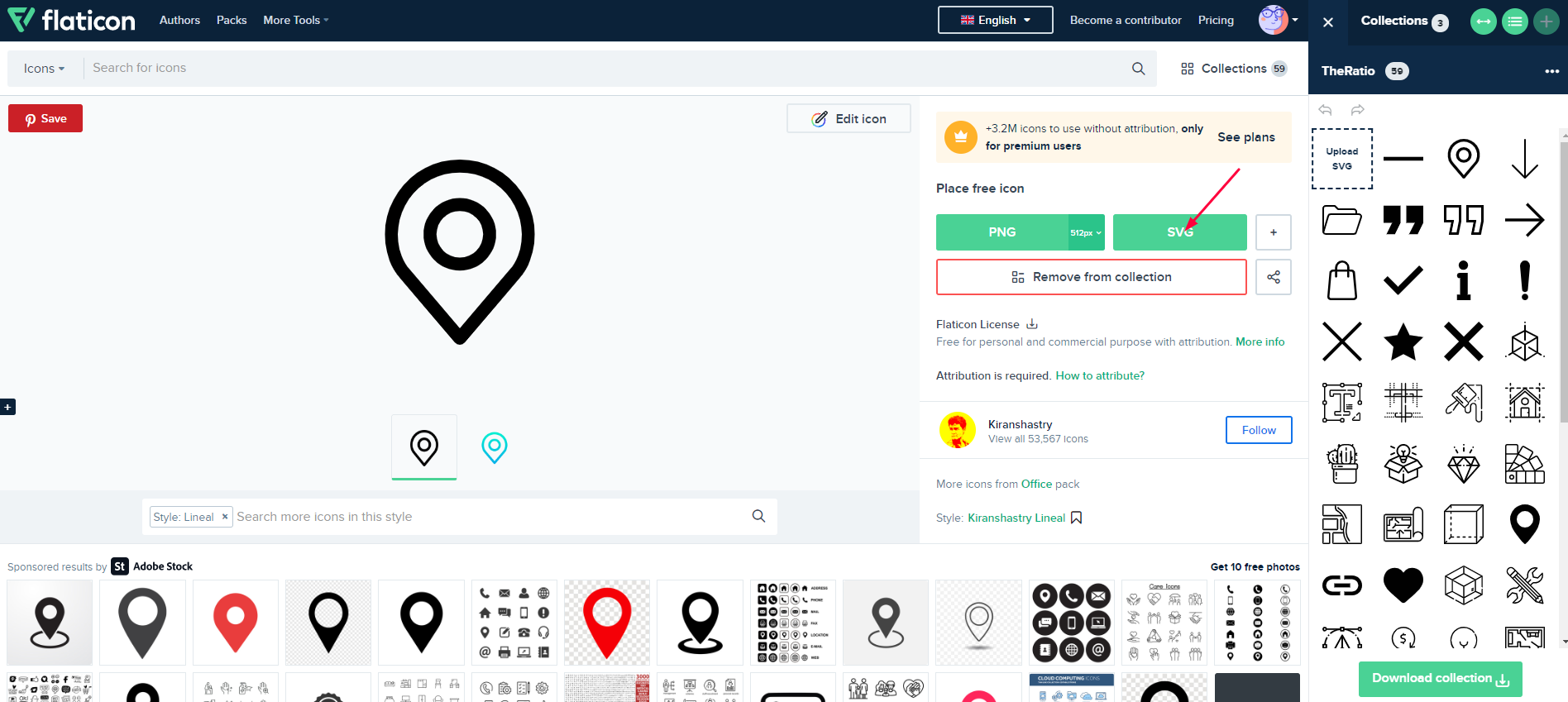 How to Upload SVG from Flaticon – Theratio